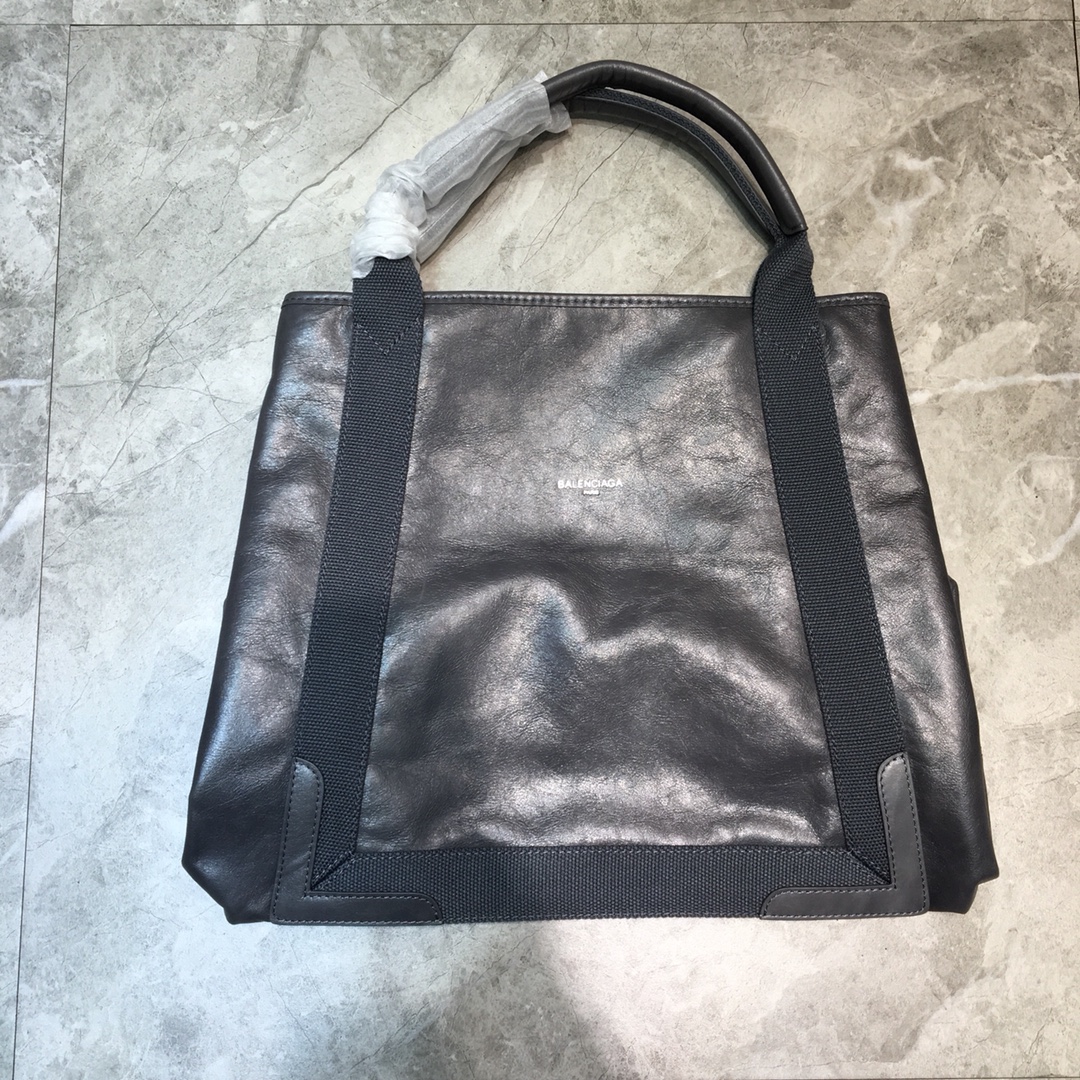 Balenciaga Navy Medium Cabas Tote Bag In Gray, For Women, Women’s Bags 14.1in/36cm