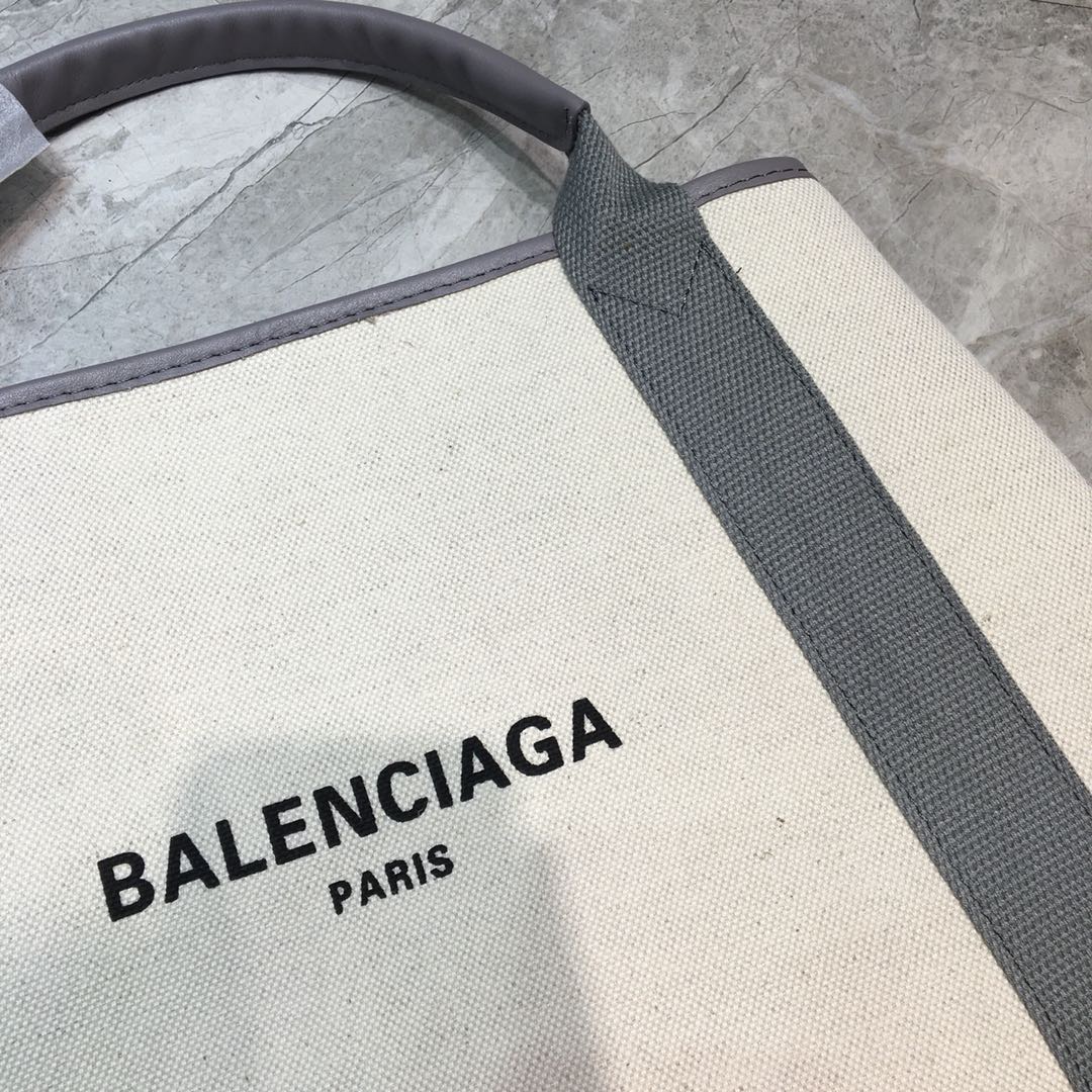 Balenciaga Navy Medium Cabas Tote Bag In Gray, For Women, Women’s Bags 14.1in/36cm
