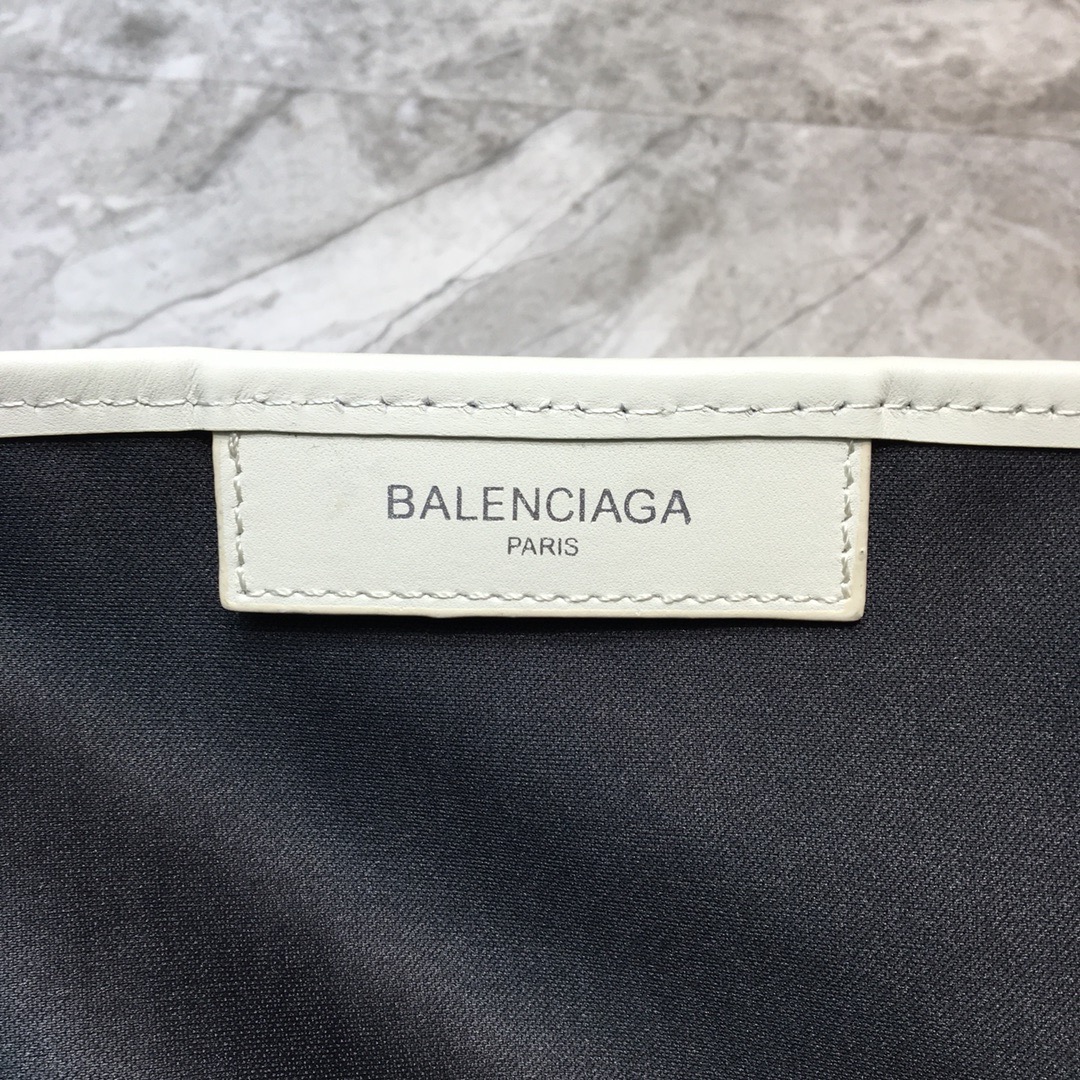 Balenciaga Navy Medium Cabas Tote Bag In White, For Women, Women’s Bags 14.1in/36cm