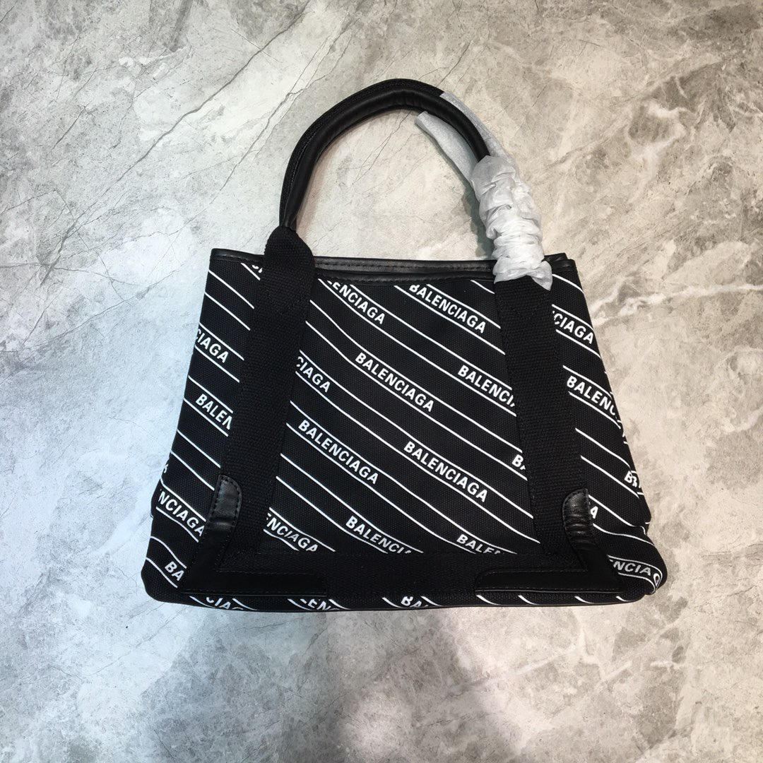 Balenciaga Navy Small Cabas Tote Bag In Black, For Women, Women’s Bags 18.5in/47cm