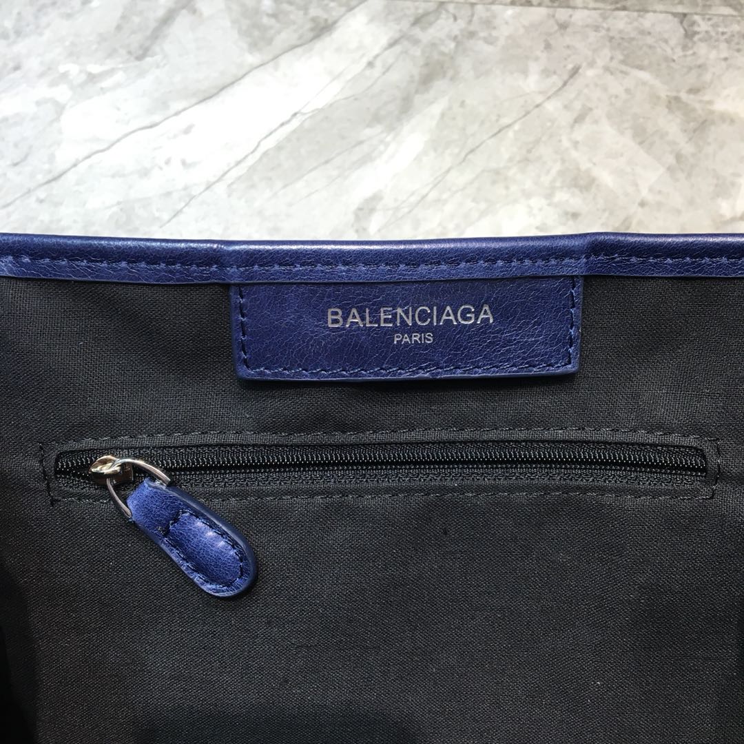 Balenciaga Navy Small Cabas Tote Bag In Blue, For Women, Women’s Bags 18.5in/47cm