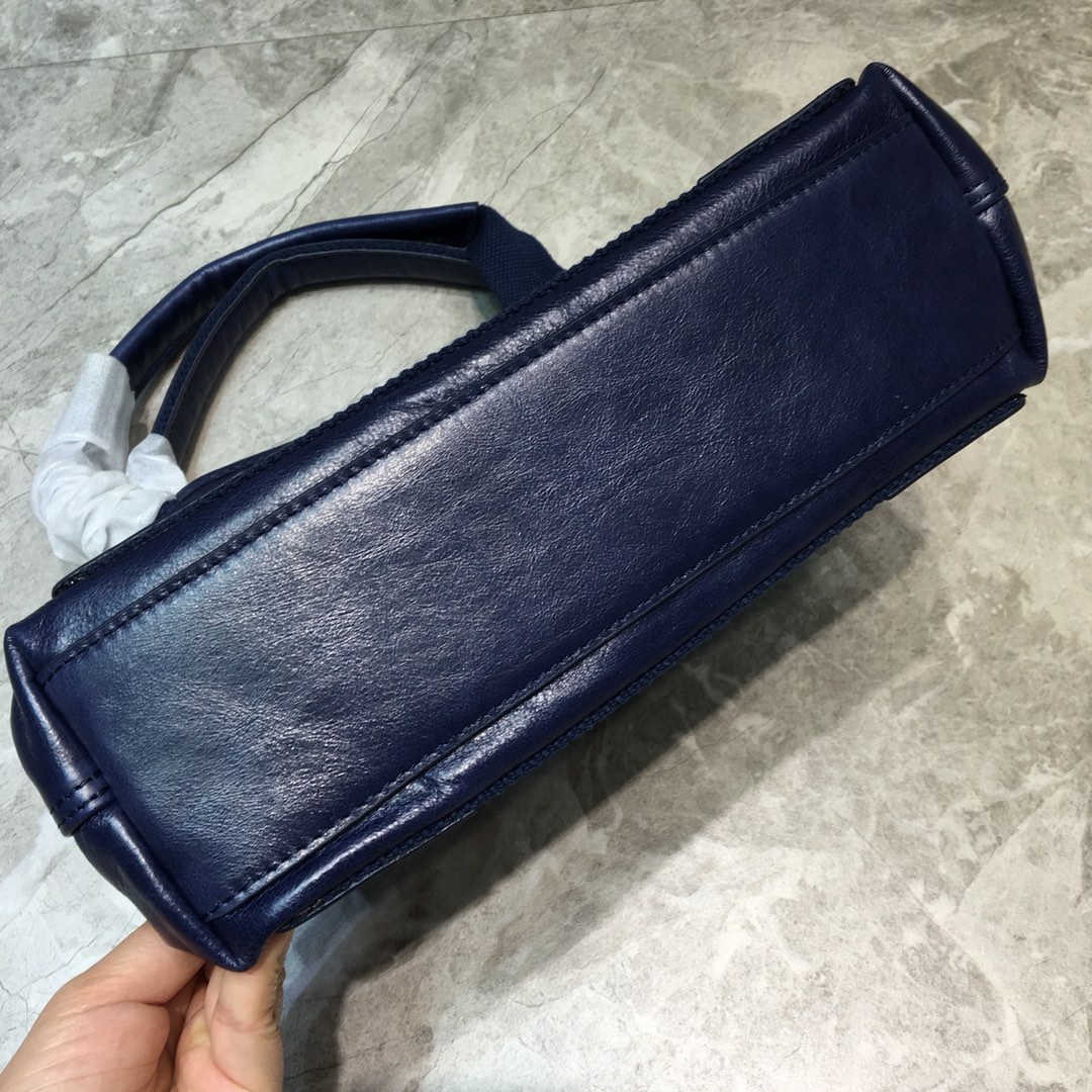 Balenciaga Navy Small Cabas Tote Bag In Blue, For Women, Women’s Bags 18.5in/47cm