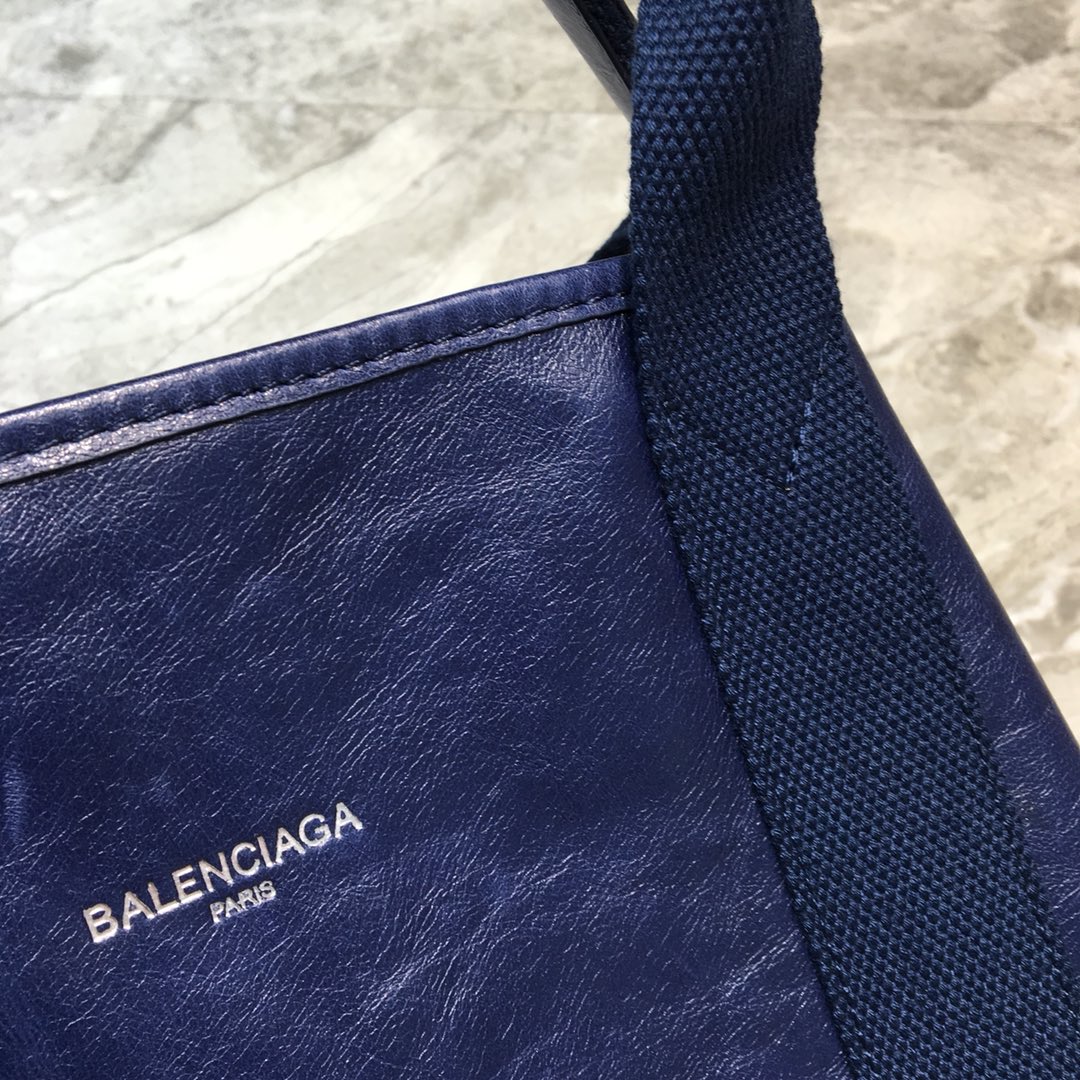 Balenciaga Navy Small Cabas Tote Bag In Blue, For Women, Women’s Bags 18.5in/47cm