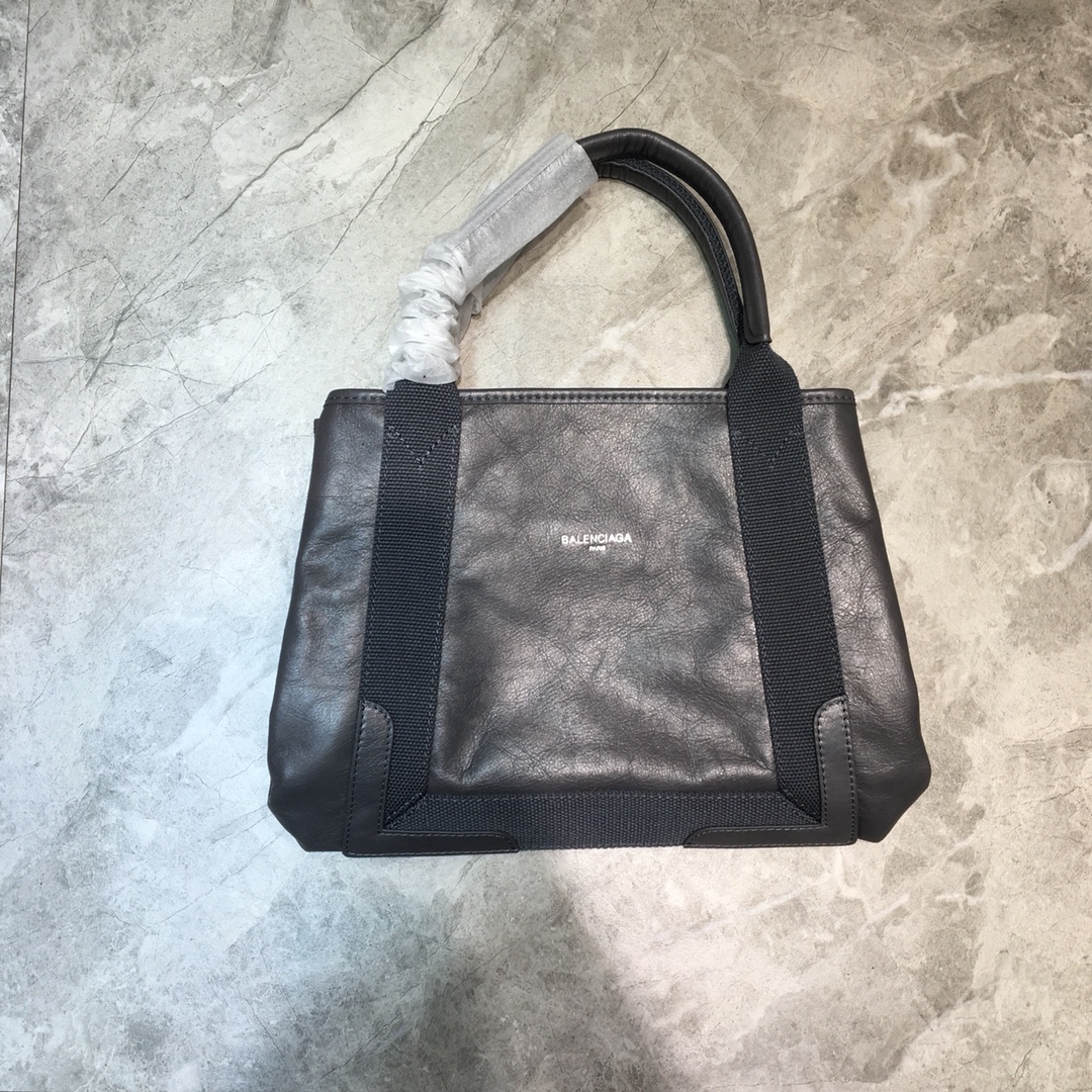 Balenciaga Navy Small Cabas Tote Bag In Gray, For Women, Women’s Bags 18.5in/47cm