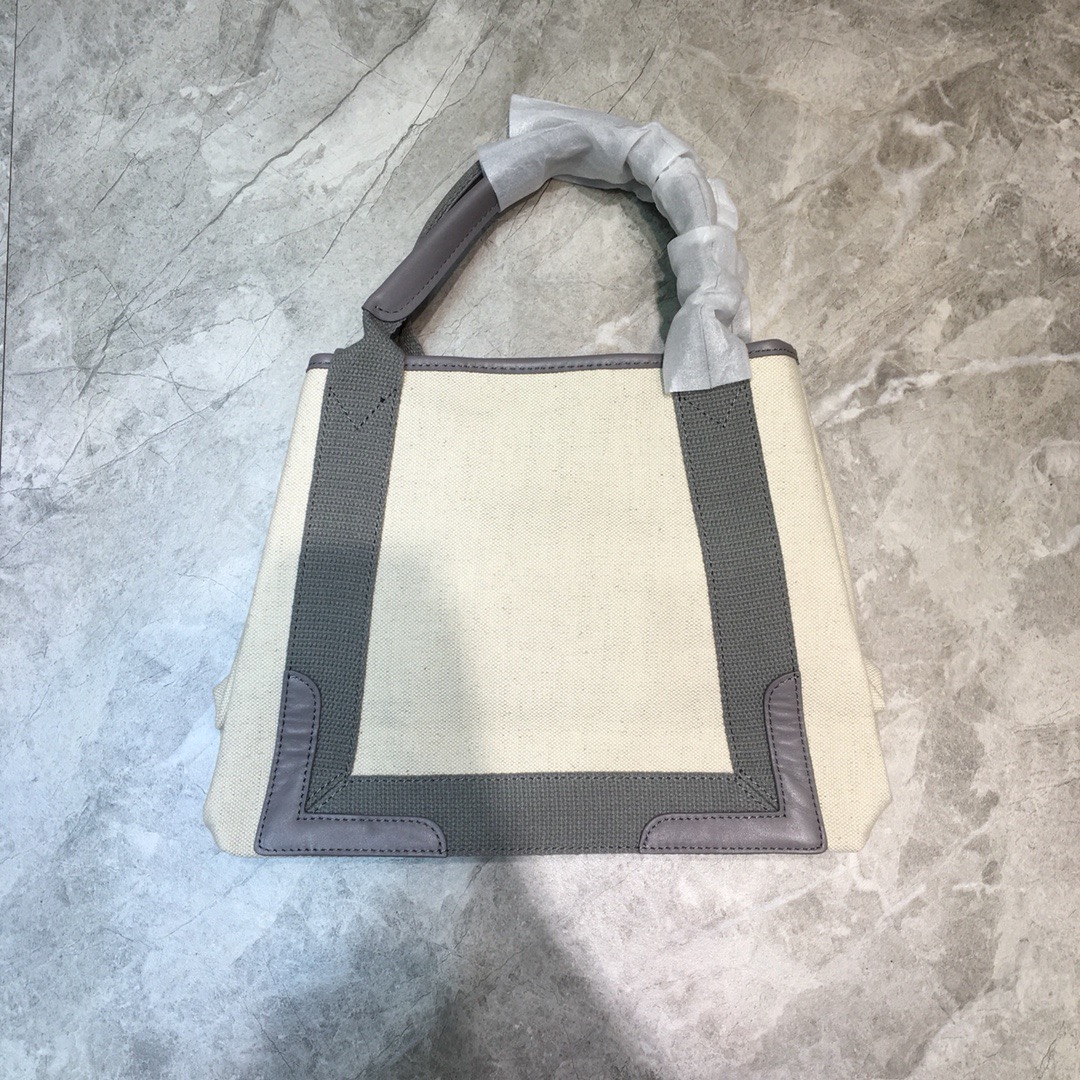 Balenciaga Navy Small Cabas Tote Bag In Gray, For Women, Women’s Bags 18.5in/47cm