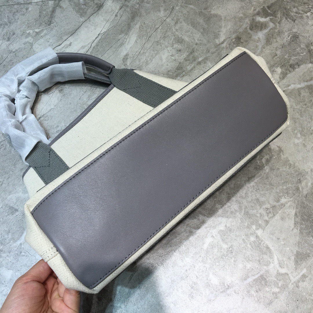 Balenciaga Navy Small Cabas Tote Bag In Gray, For Women, Women’s Bags 18.5in/47cm