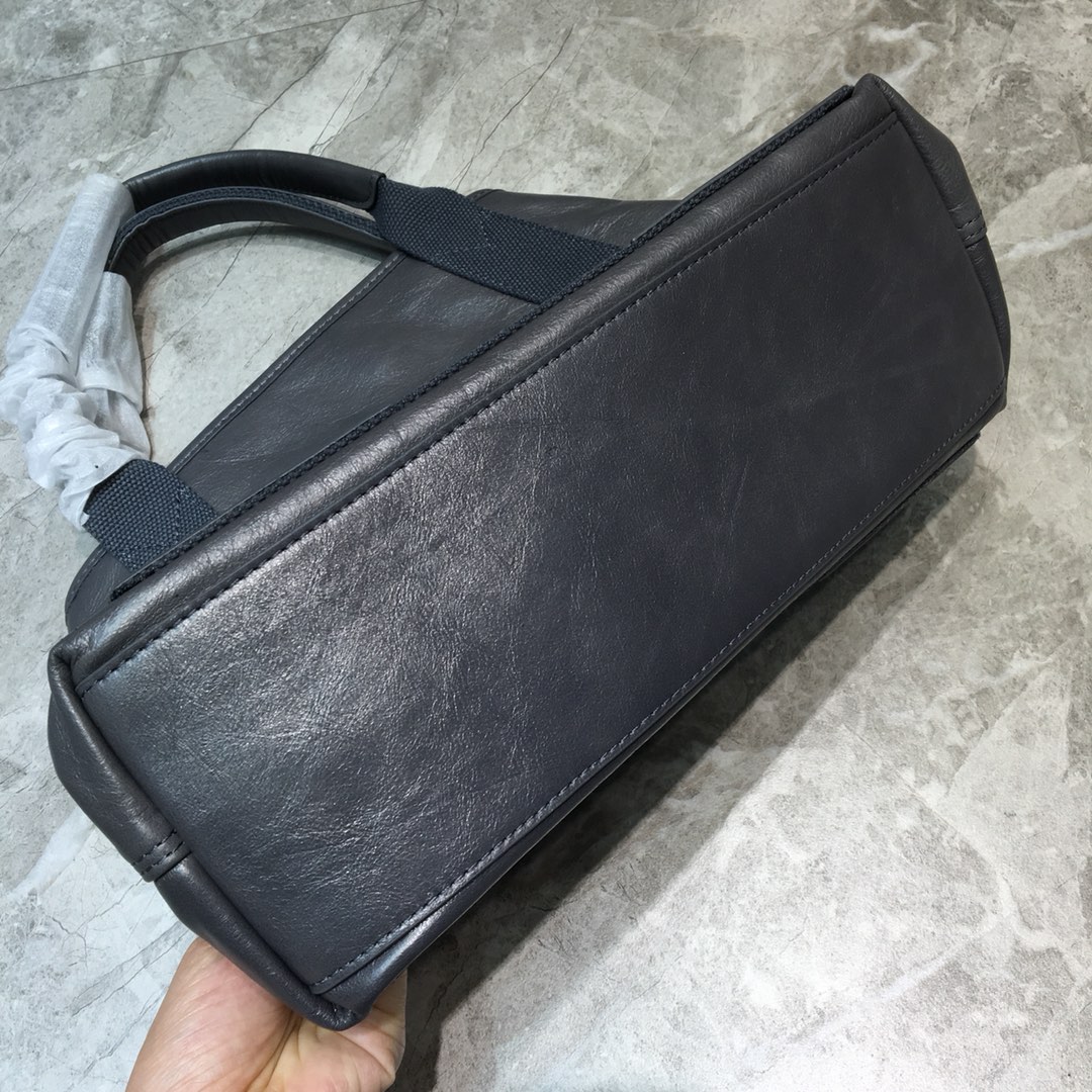 Balenciaga Navy Small Cabas Tote Bag In Gray, For Women, Women’s Bags 18.5in/47cm