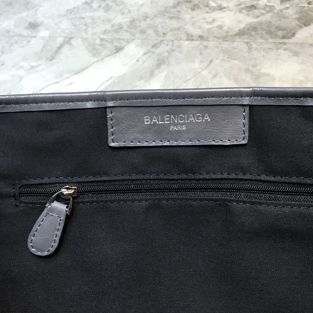 Balenciaga Navy Small Cabas Tote Bag In Gray, For Women, Women’s Bags 18.5in/47cm