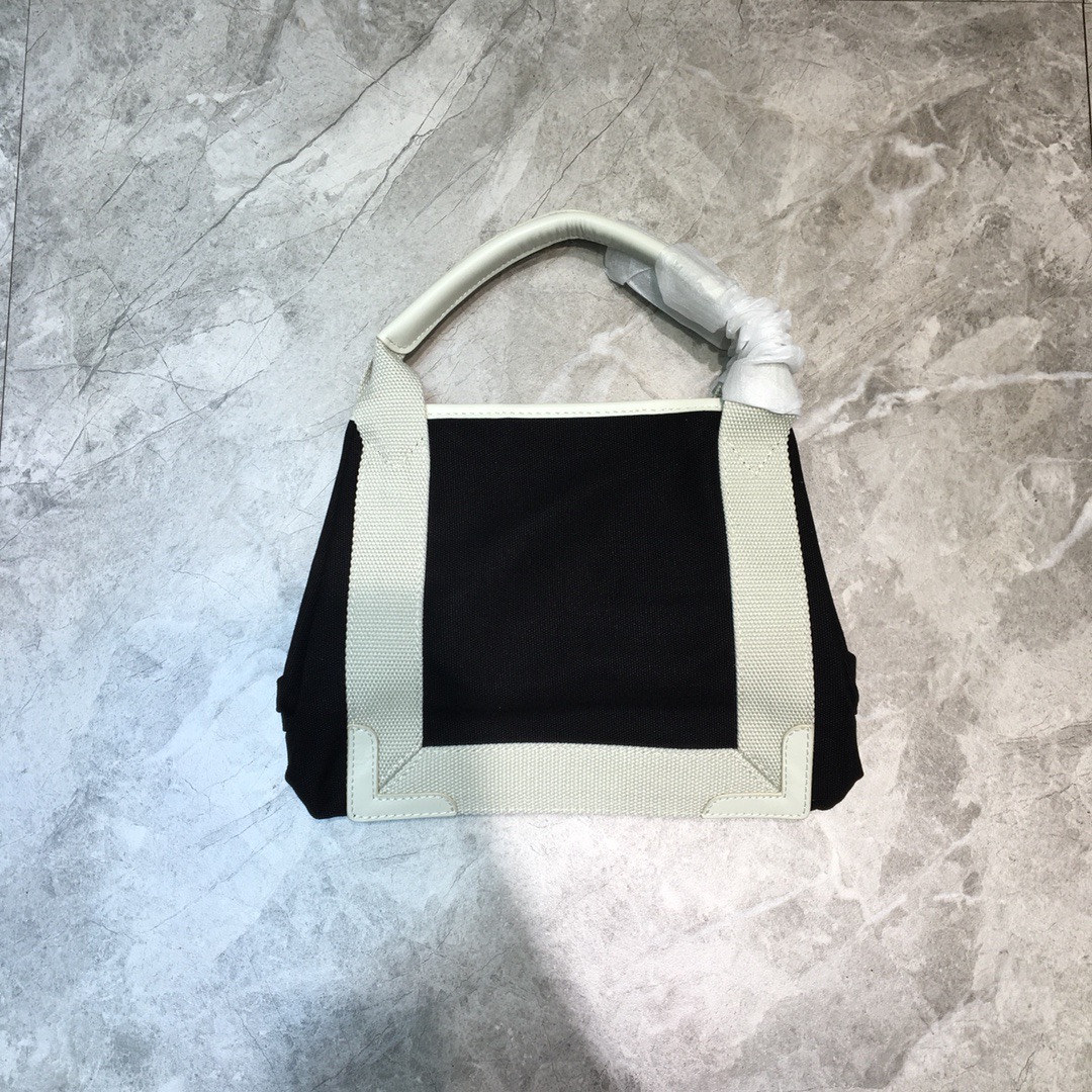 Balenciaga Navy Small Cabas Tote Bag In White, For Women, Women’s Bags 18.5in/47cm