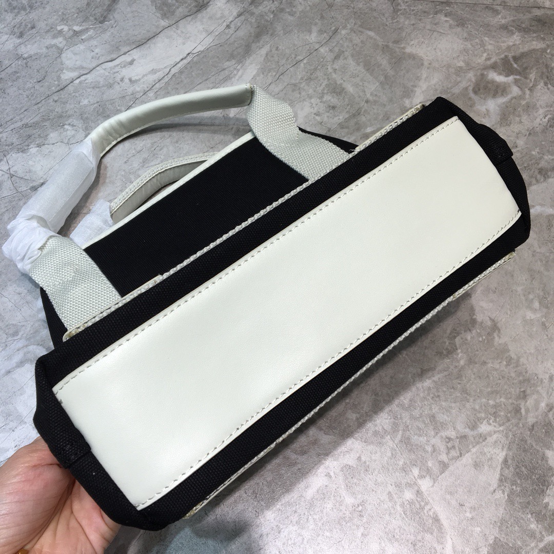 Balenciaga Navy Small Cabas Tote Bag In White, For Women, Women’s Bags 18.5in/47cm
