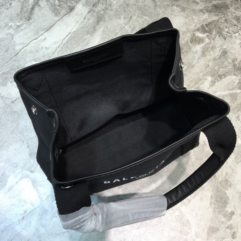 Balenciaga Navy XS Tote Bag In Black, For Women, Women’s Bags 12.6in/32cm 3903462HH3N1000