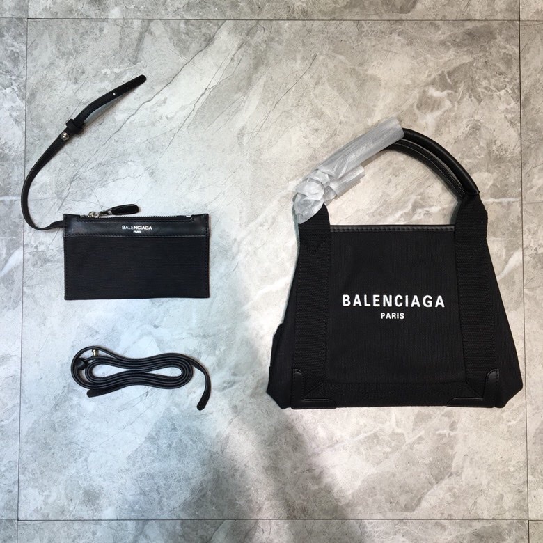 Balenciaga Navy XS Tote Bag In Black, For Women, Women’s Bags 12.6in/32cm 3903462HH3N1000