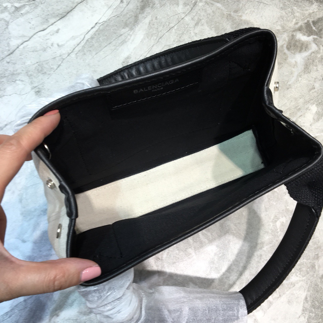Balenciaga Navy XS Tote Bag In Black, For Women, Women’s Bags 12.6in/32cm 3903462HH3N9260