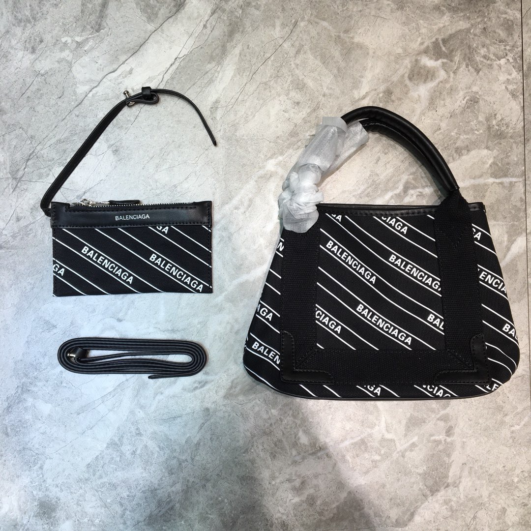 Balenciaga Navy XS Tote Bag In Black, For Women, Women’s Bags 12.6in/32cm