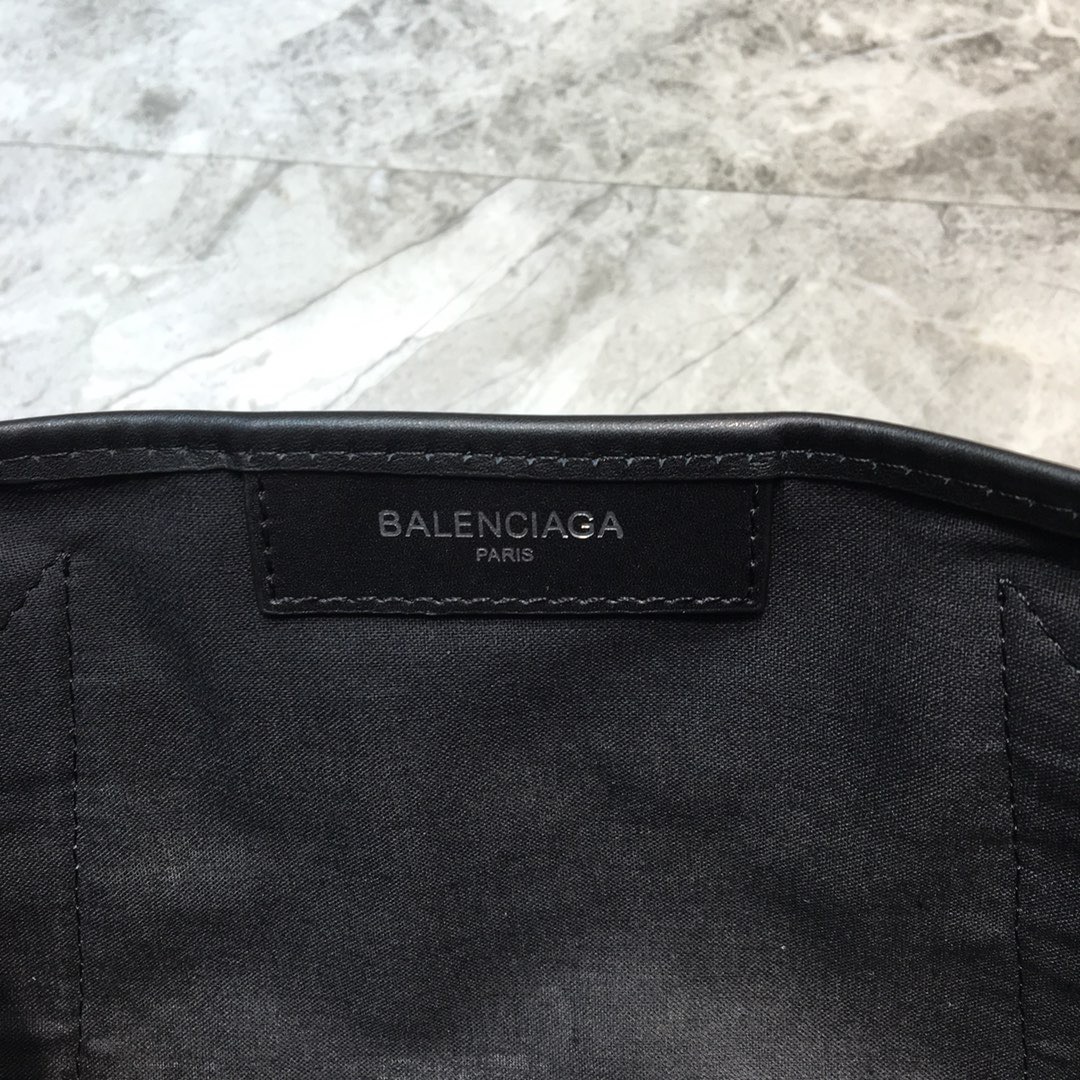 Balenciaga Navy XS Tote Bag In Black And White, For Women, Women’s Bags 12.6in/32cm