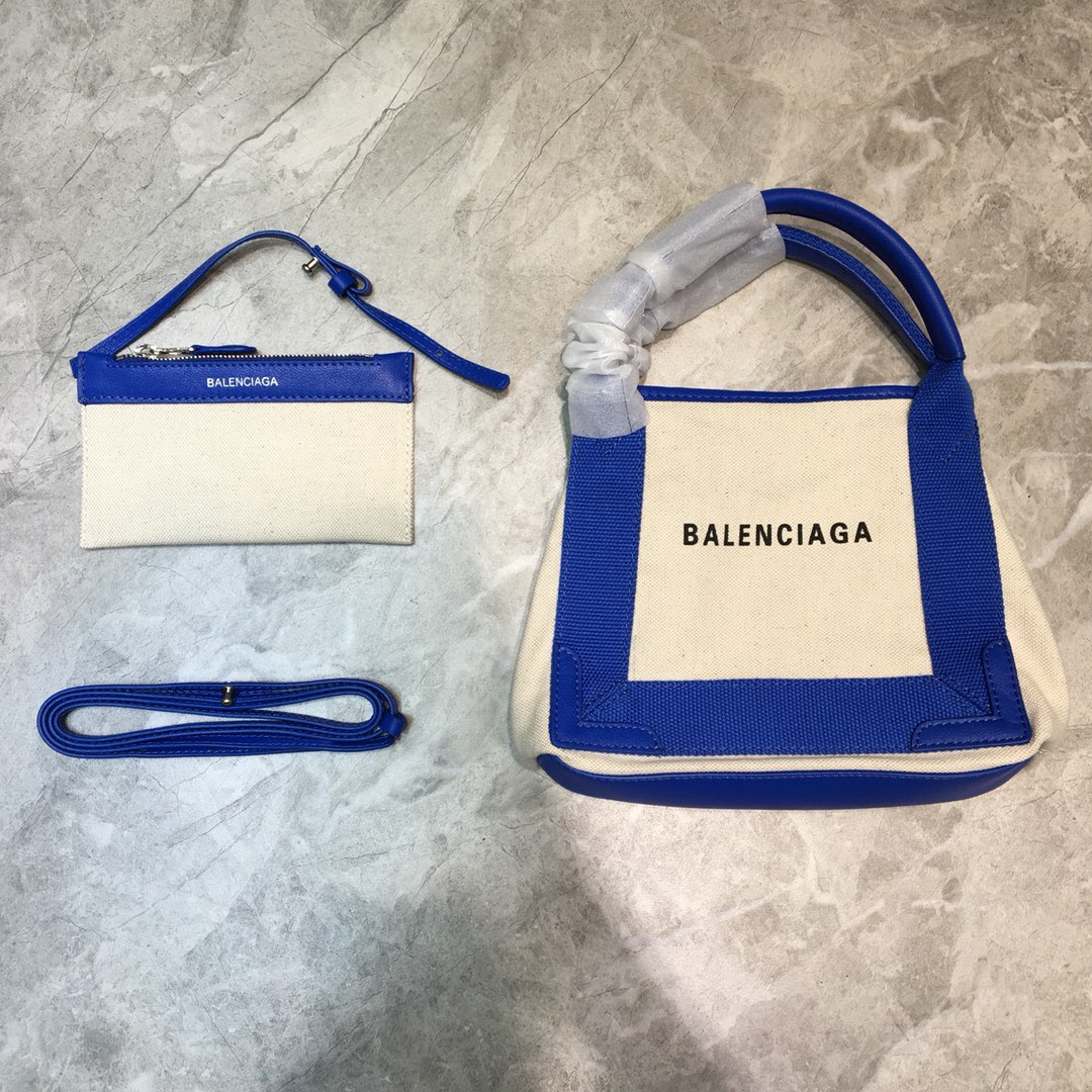 Balenciaga Navy XS Tote Bag In Blue, For Women, Women’s Bags 12.6in/32cm