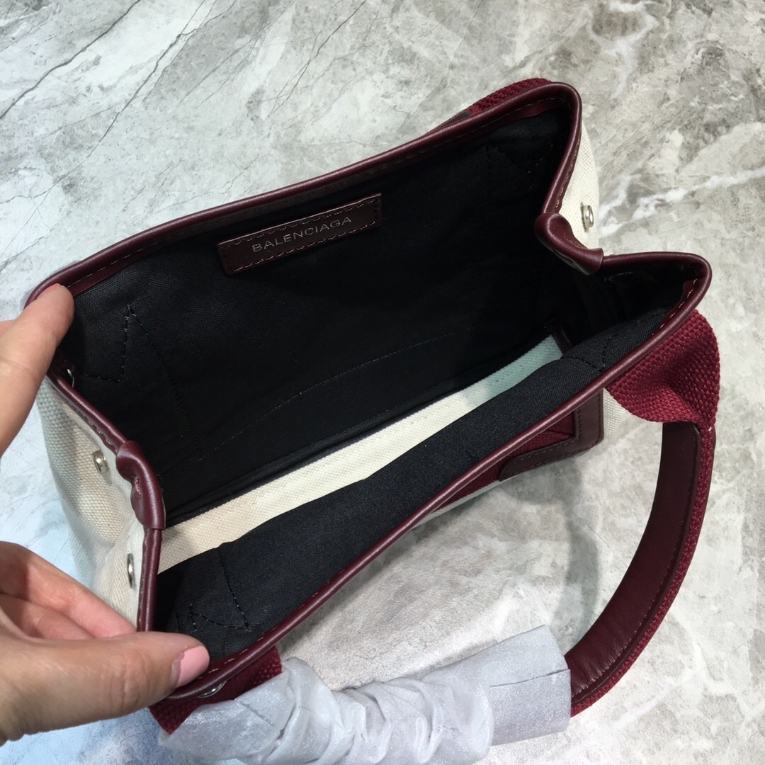 Balenciaga Navy XS Tote Bag In Dark Red, For Women, Women’s Bags 12.6in/32cm