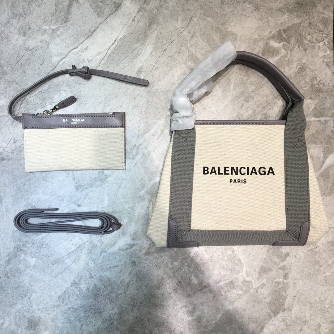 Balenciaga Navy XS Tote Bag In Gray, For Women, Women’s Bags 12.6in/32cm