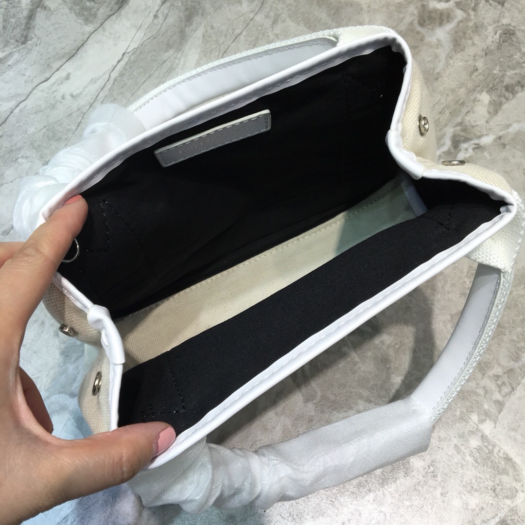 Balenciaga Navy XS Tote Bag In White, For Women, Women’s Bags 12.6in/32cm