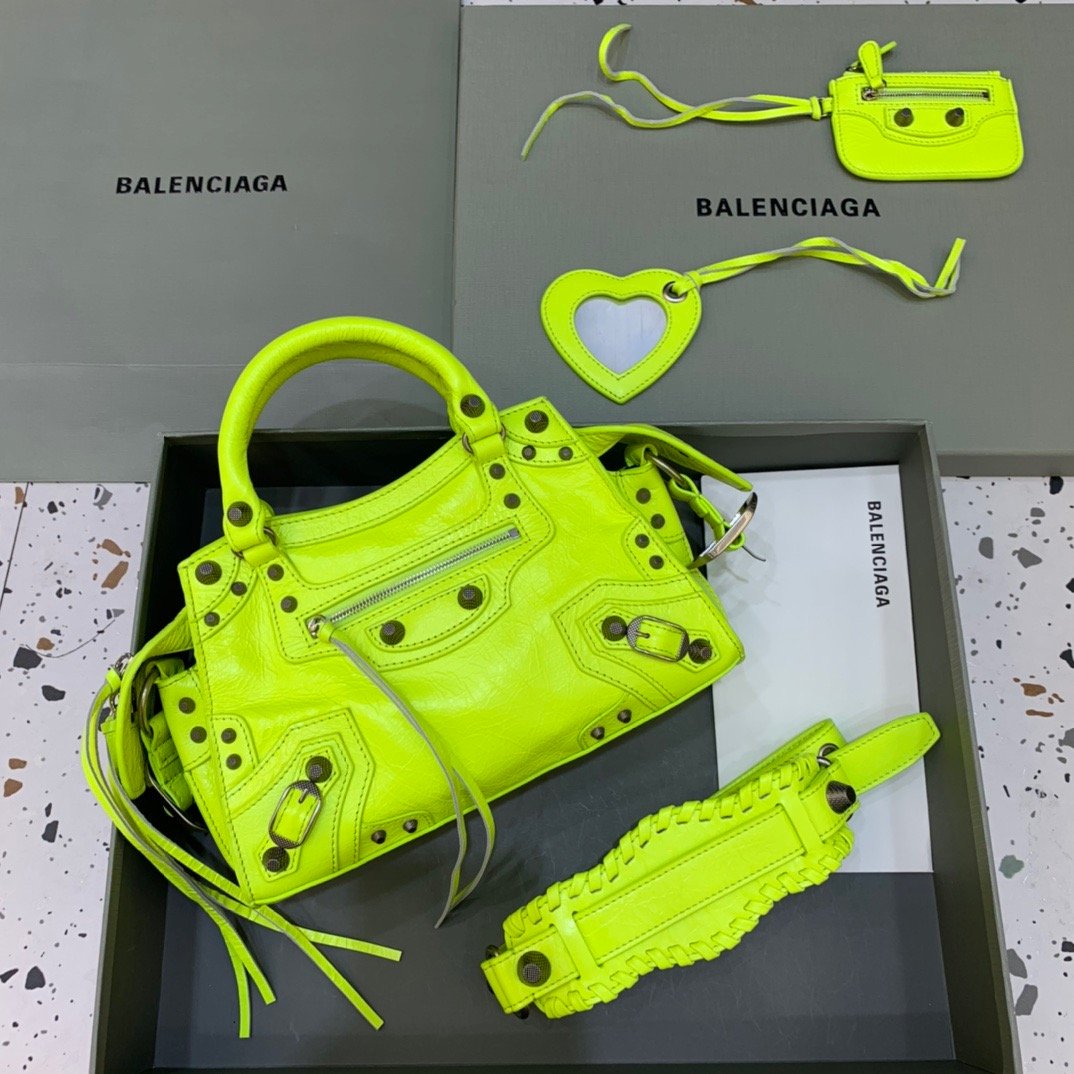 Balenciaga Neo Cagole XS Handbag In Light Green, For Women, Women’s Bags 10.2in/26cm