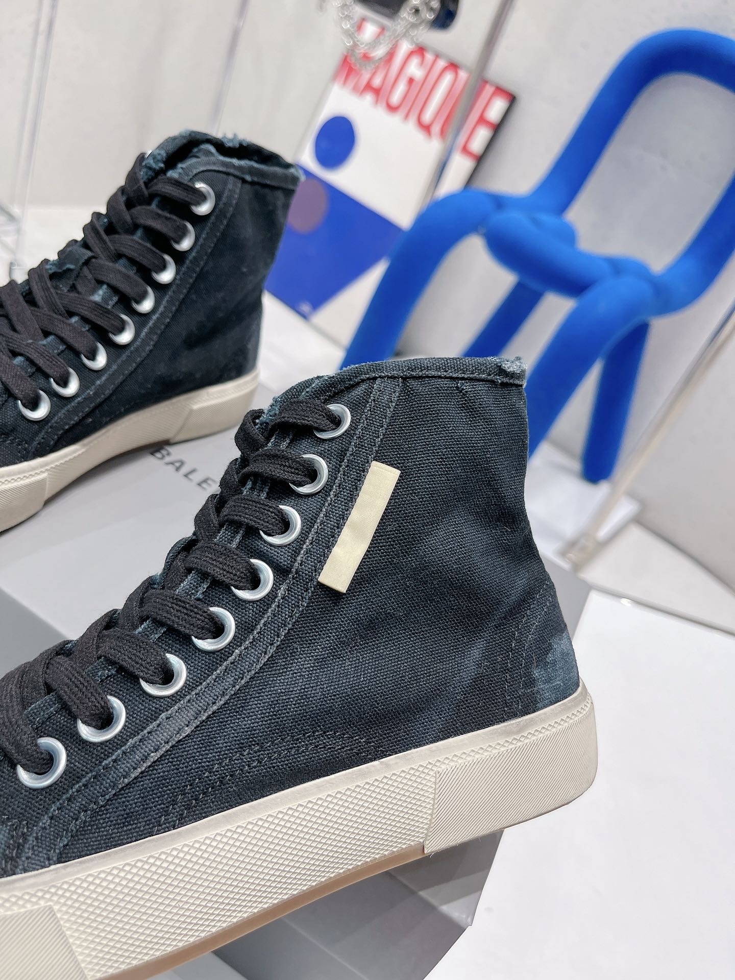 Balenciaga Paris High Top Trainers Black For Women