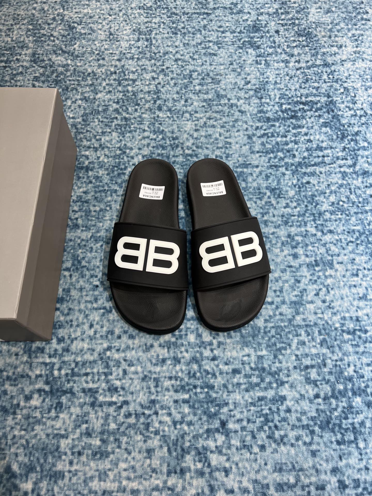 Balenciaga Pool Slide Sandal Black For Women