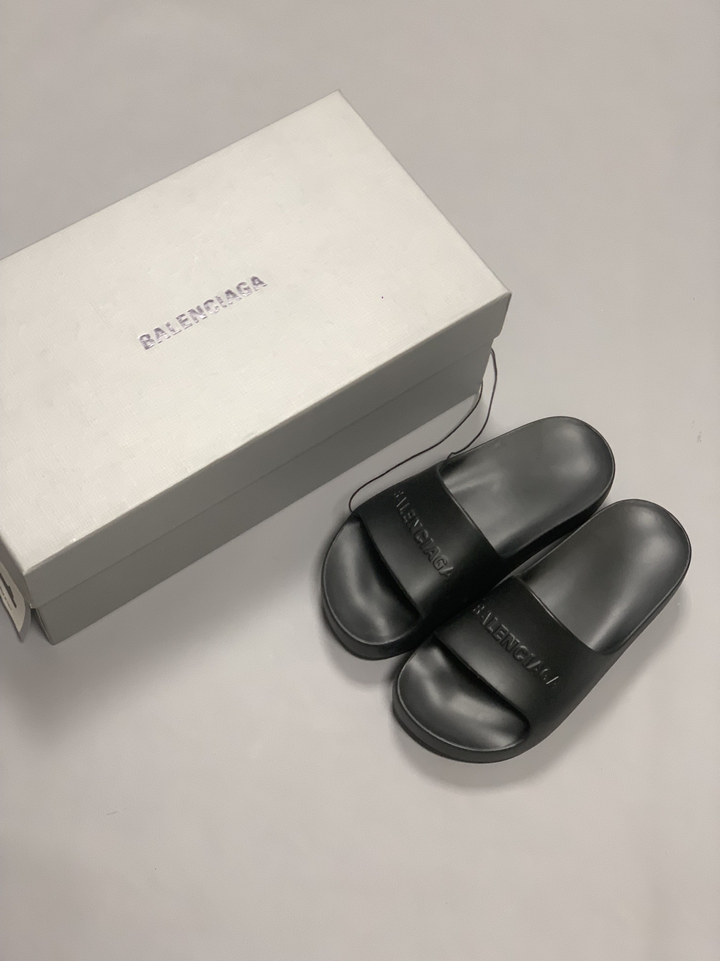 Balenciaga Pool Slide Sandal Black For Women