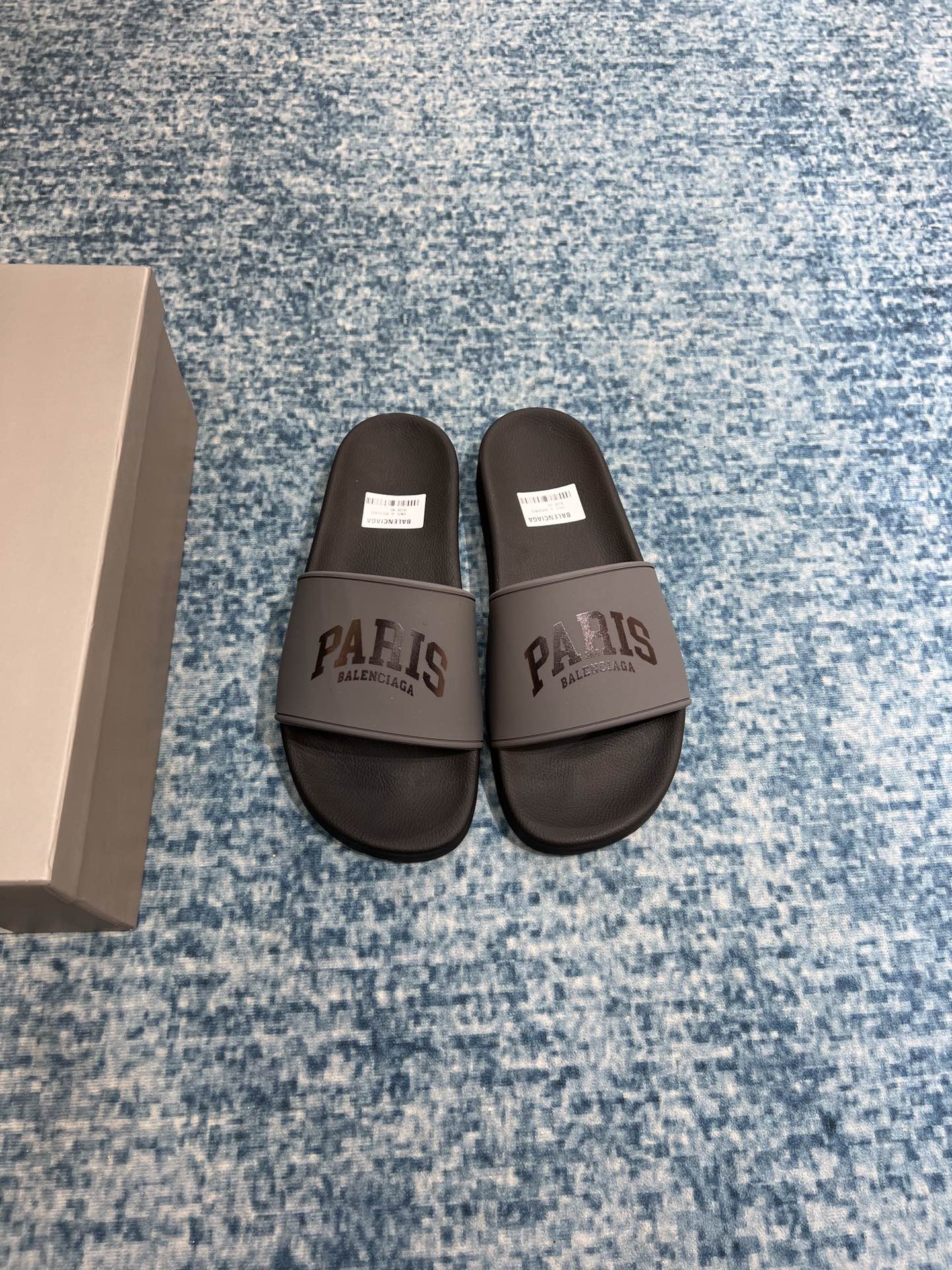 Balenciaga Pool Slide Sandal Grey For Women