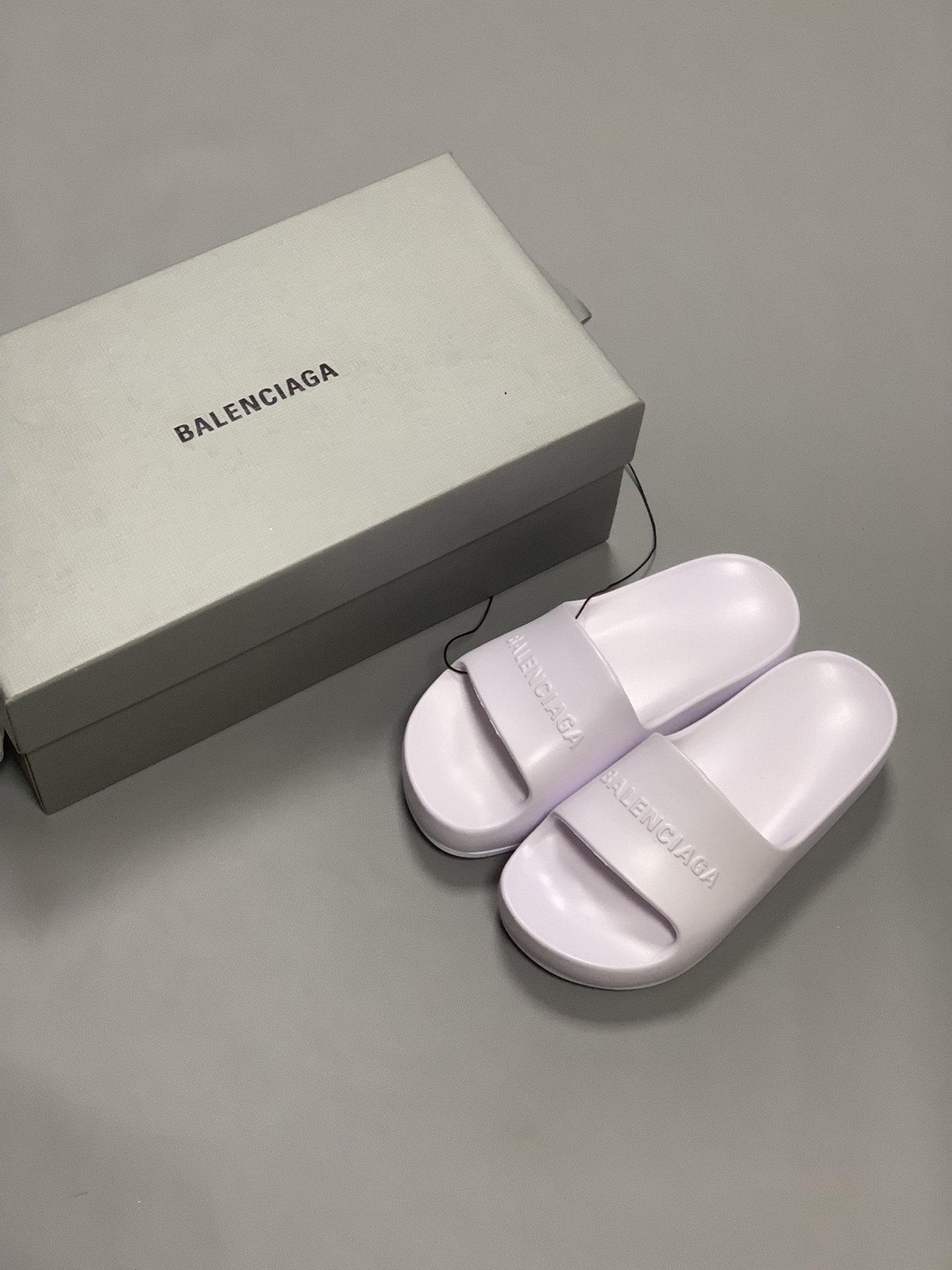Balenciaga Pool Slide Sandal Light Purple For Women