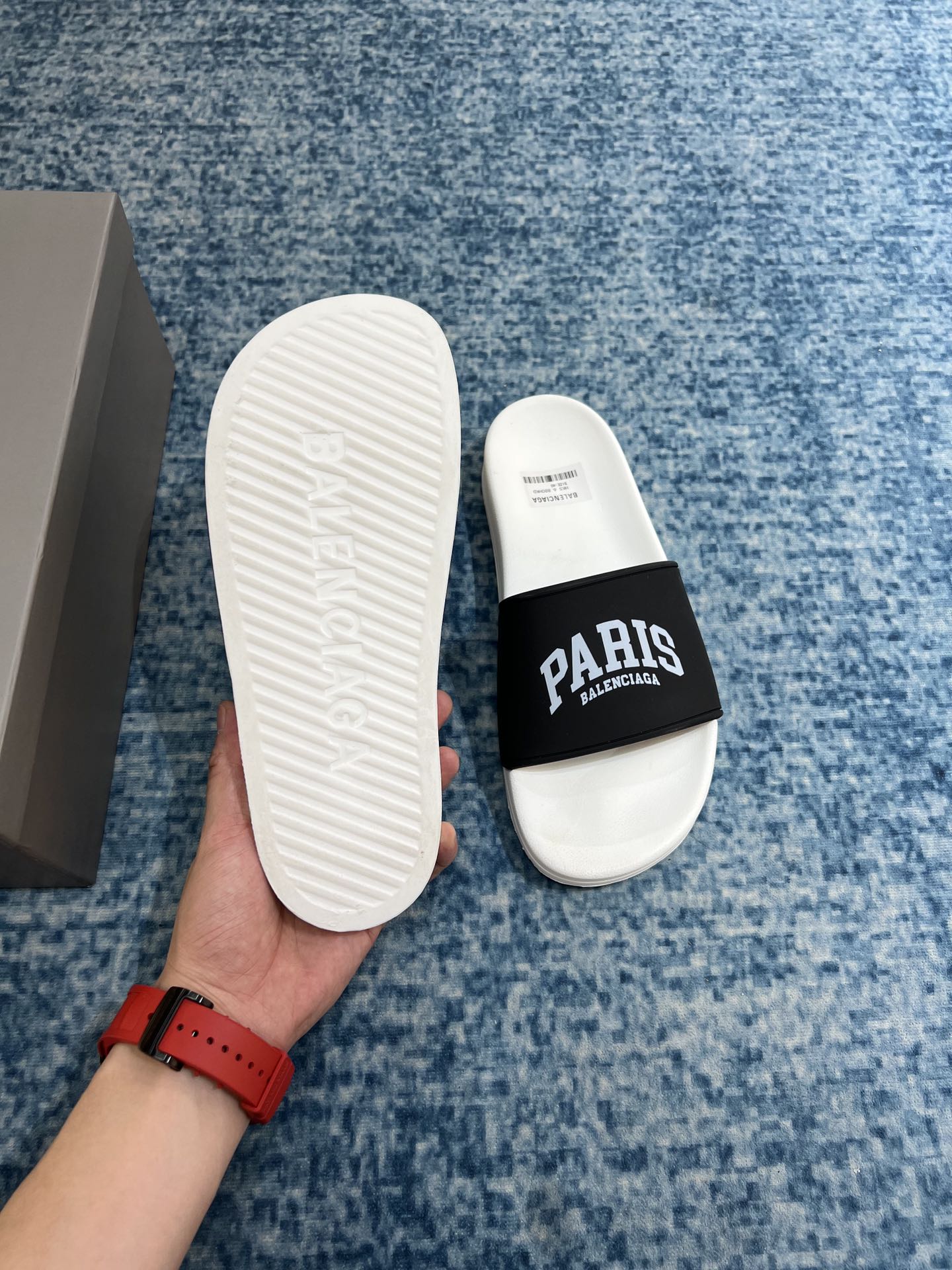 Balenciaga Pool Slide Sandal White For Women