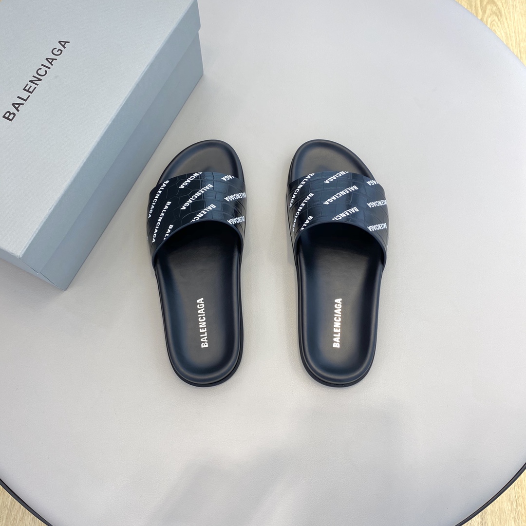 Balenciaga Slide Sandal Black For Women