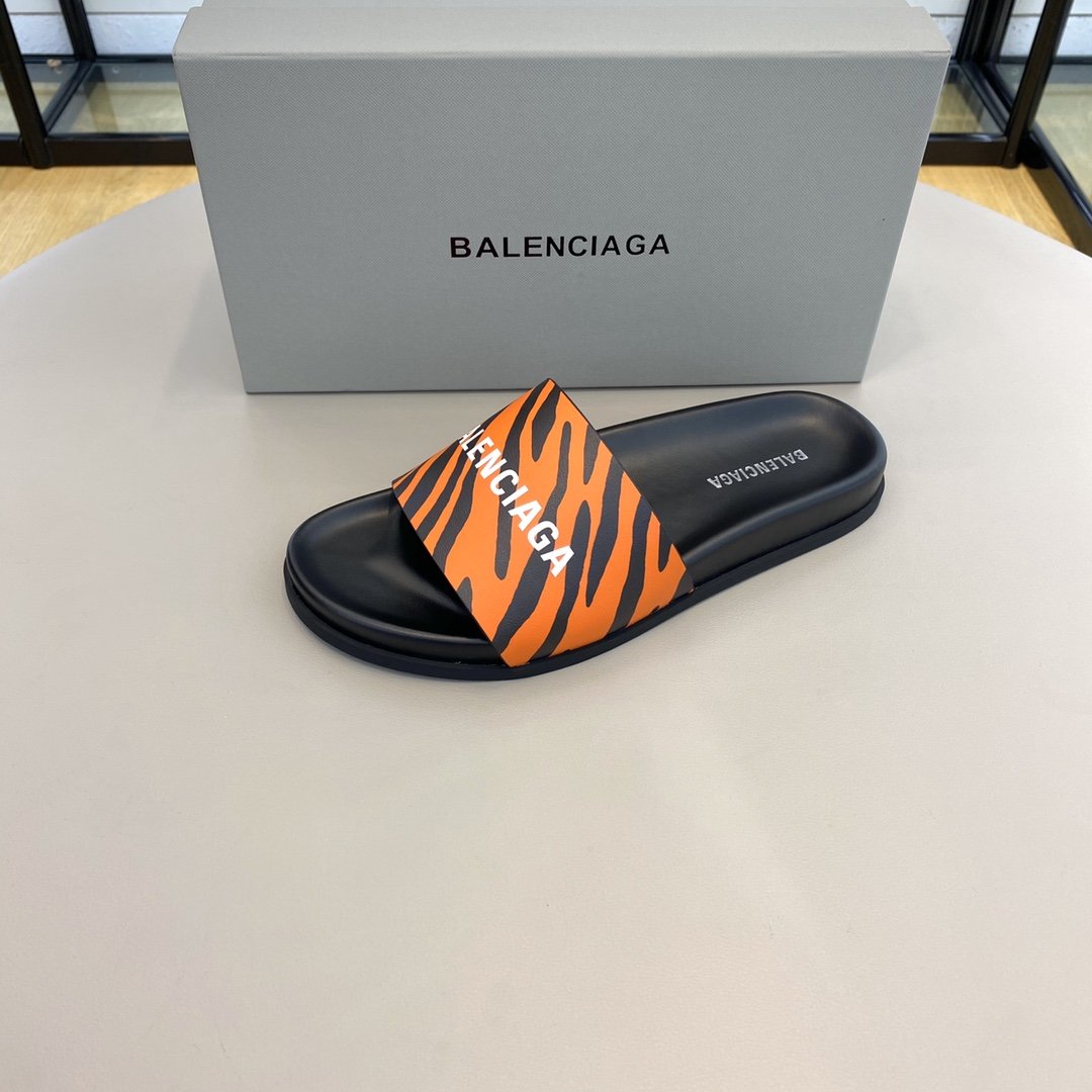 Balenciaga Slide Sandal Orange For Women
