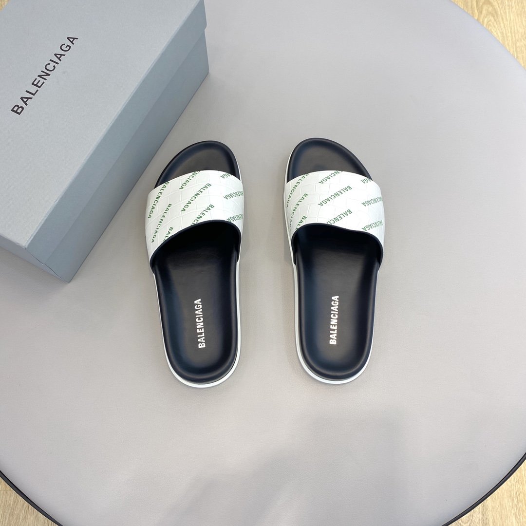 Balenciaga Slide Sandal White For Women