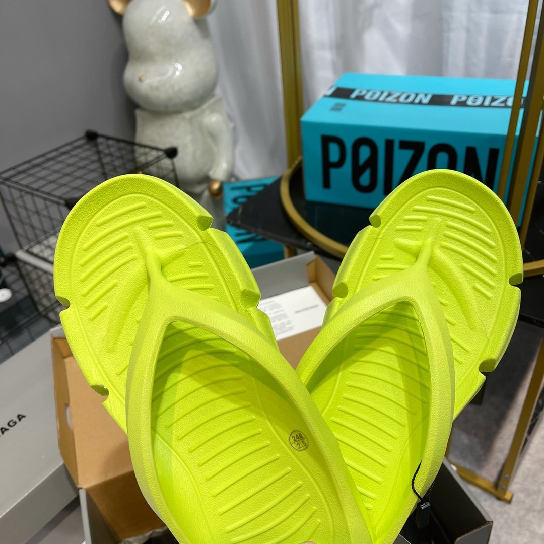 Balenciaga Slide Sandal Yellow For Women