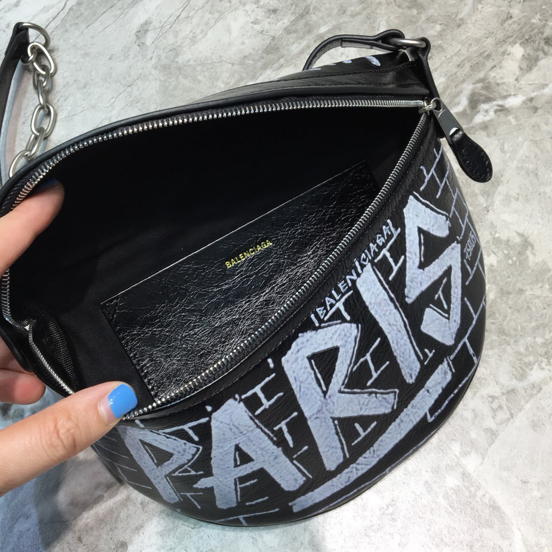 Balenciaga Souvenir XS Belt Bag In Black, For Women, Women’s Bags 9.5in/24cm