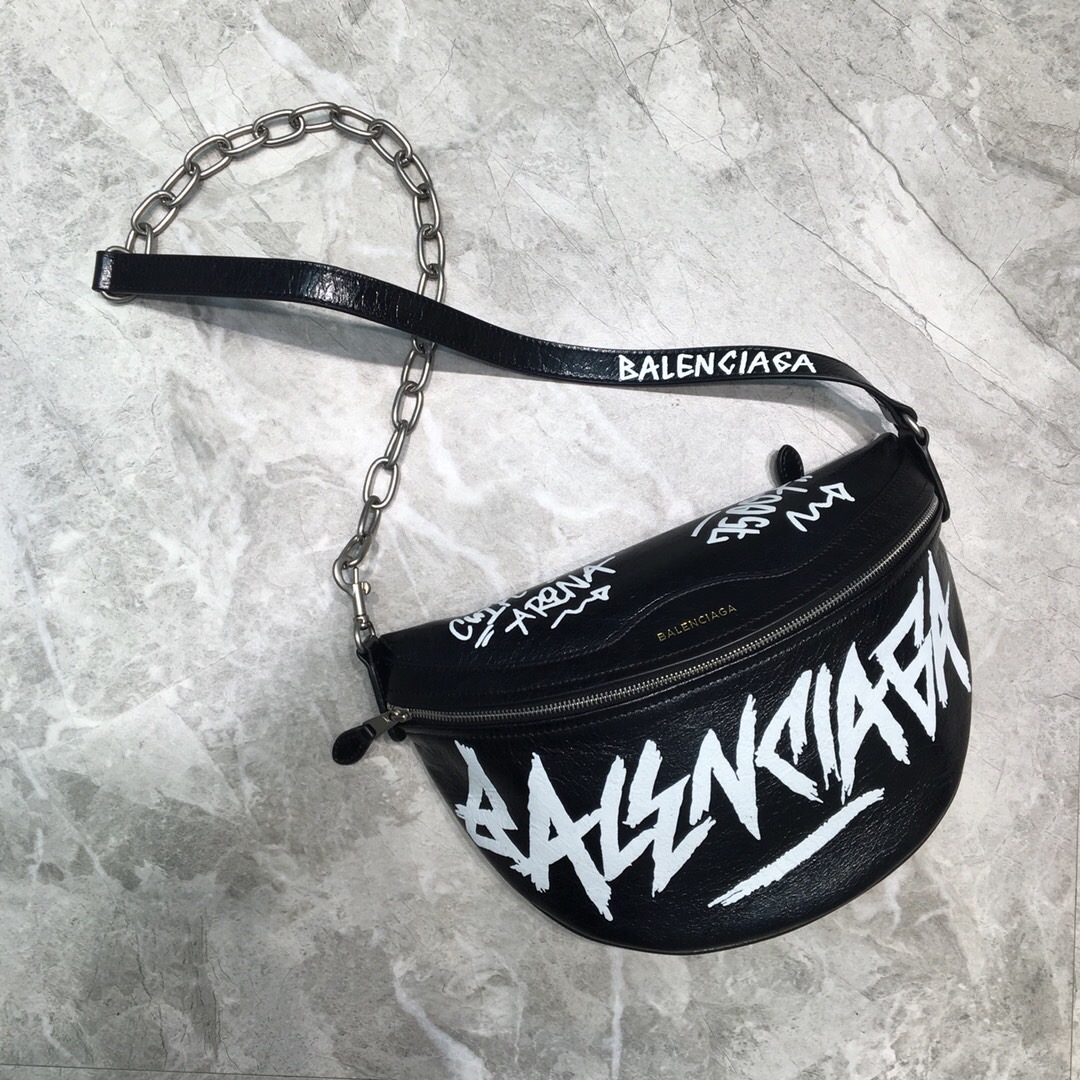 Balenciaga Souvenir XS Belt Bag In Black, For Women, Women’s Bags 9.5in/24cm
