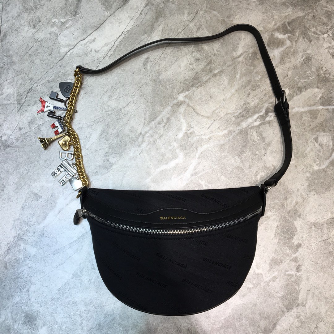 Balenciaga Souvenir XS Belt Bag In Black, For Women, Women’s Bags 9.5in/24cm