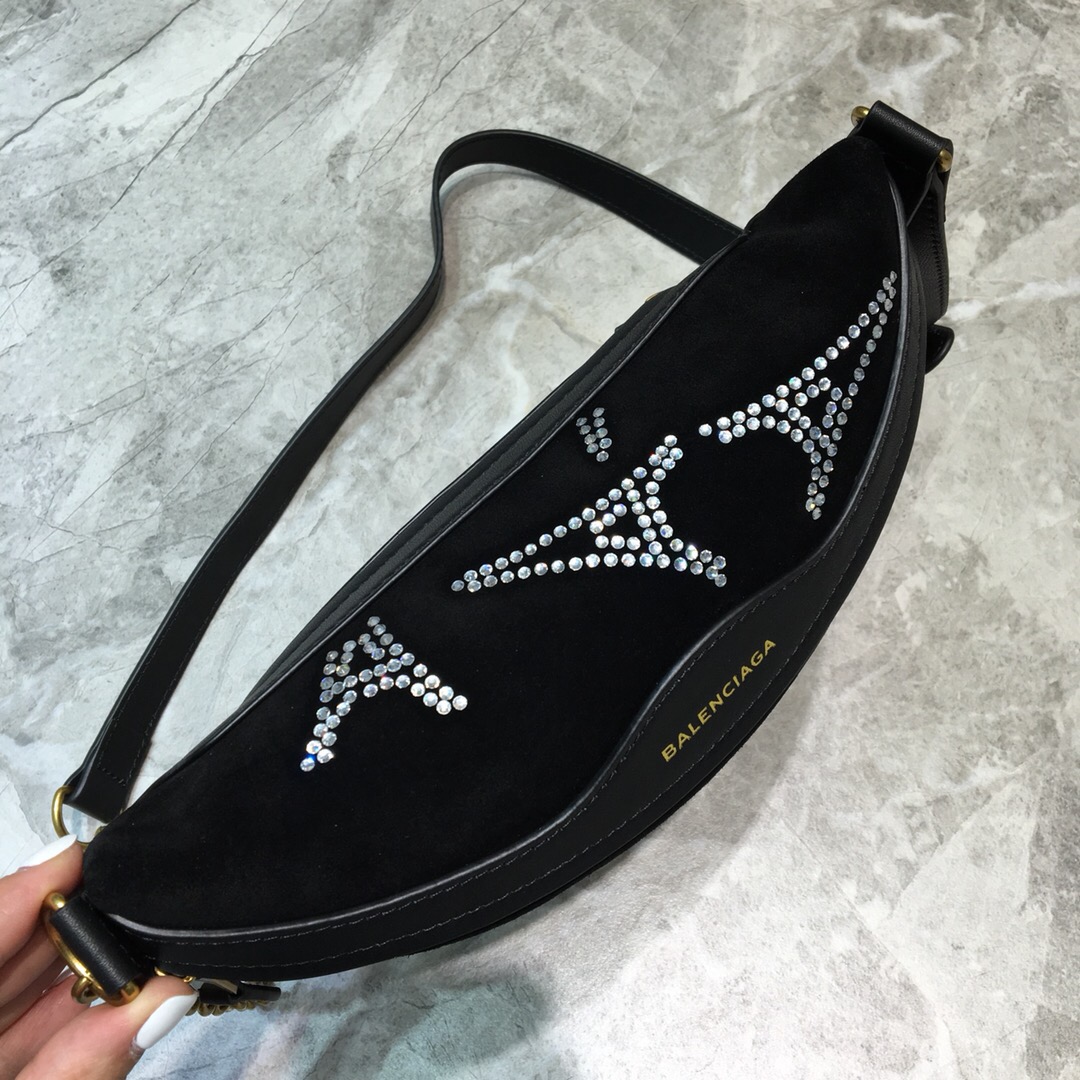 Balenciaga Souvenir XS Belt Bag In Black, For Women, Women’s Bags 9.5in/24cm