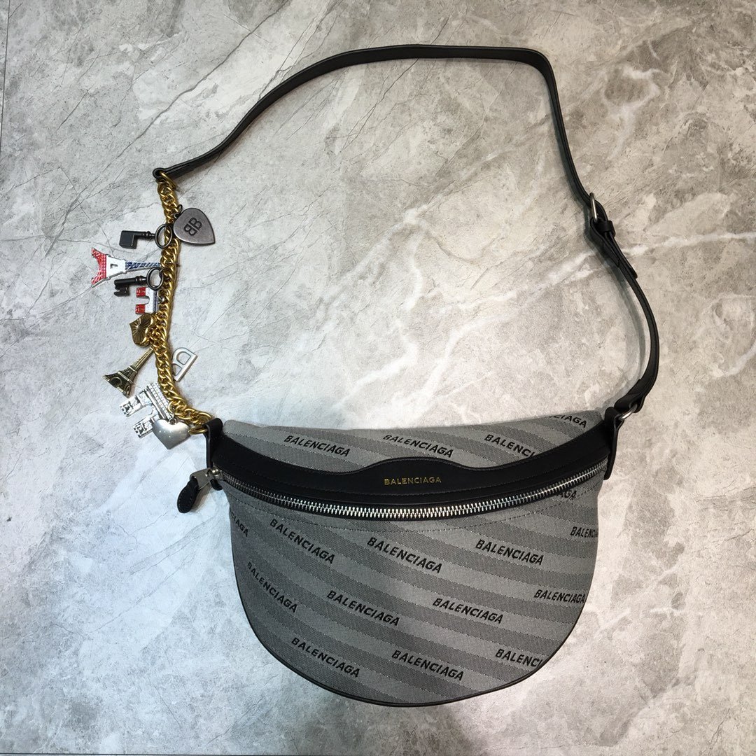 Balenciaga Souvenir XS Belt Bag In Gray, For Women, Women’s Bags 9.5in/24cm
