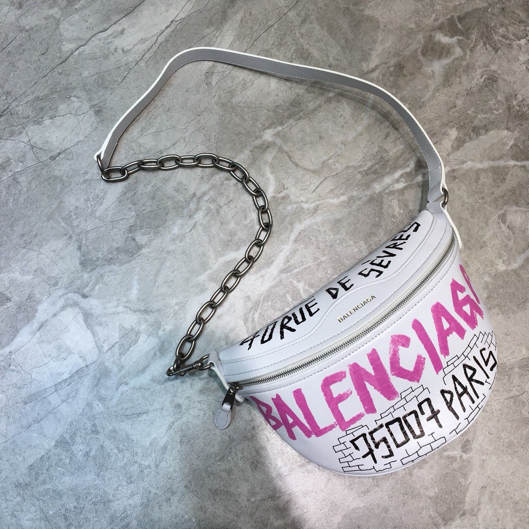 Balenciaga Souvenir XS Belt Bag In White, For Women, Women’s Bags 9.5in/24cm