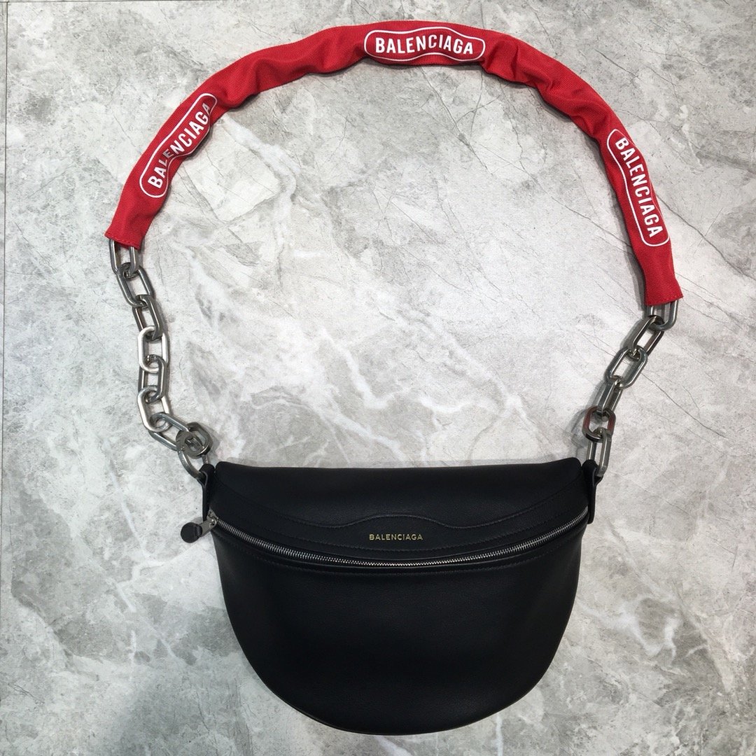 Balenciaga Souvenir XXS Belt Bag In Black, For Women, Women’s Bags 11.8in/30cm