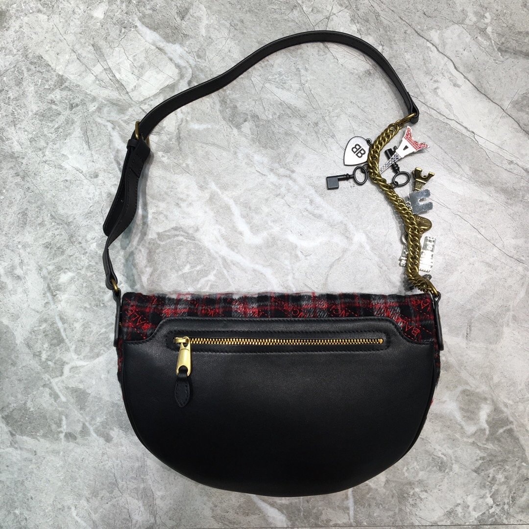 Balenciaga Souvenir XXS Belt Bag In Checkered Red, For Women, Women’s Bags 11.8in/30cm