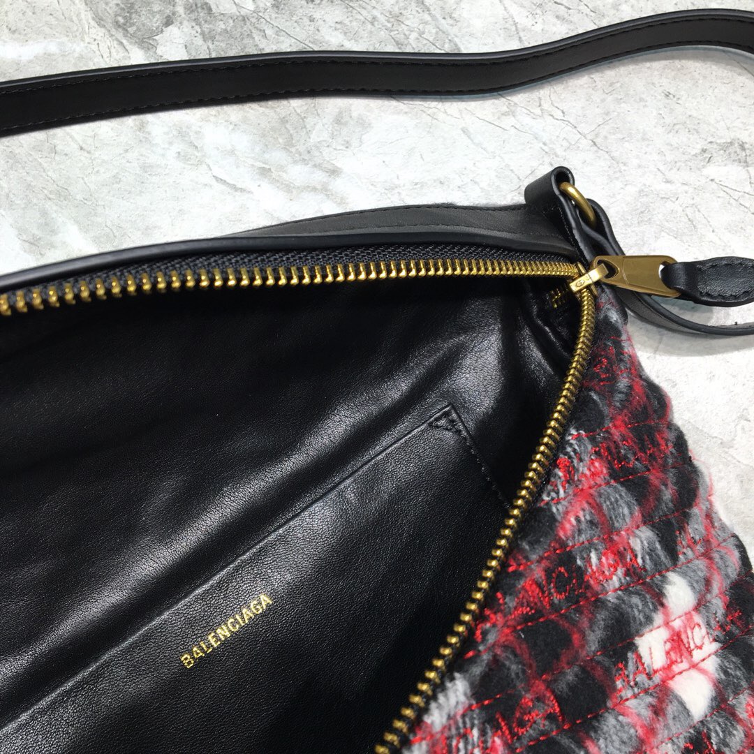 Balenciaga Souvenir XXS Belt Bag In Checkered Red, For Women, Women’s Bags 11.8in/30cm