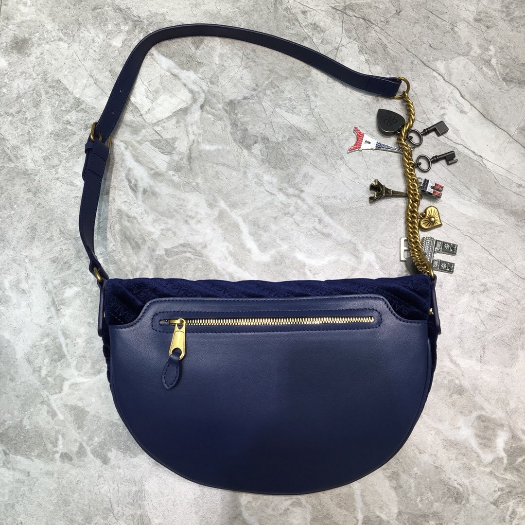 Balenciaga Souvenir XXS Belt Bag In Dark Blue, For Women, Women’s Bags 11.8in/30cm