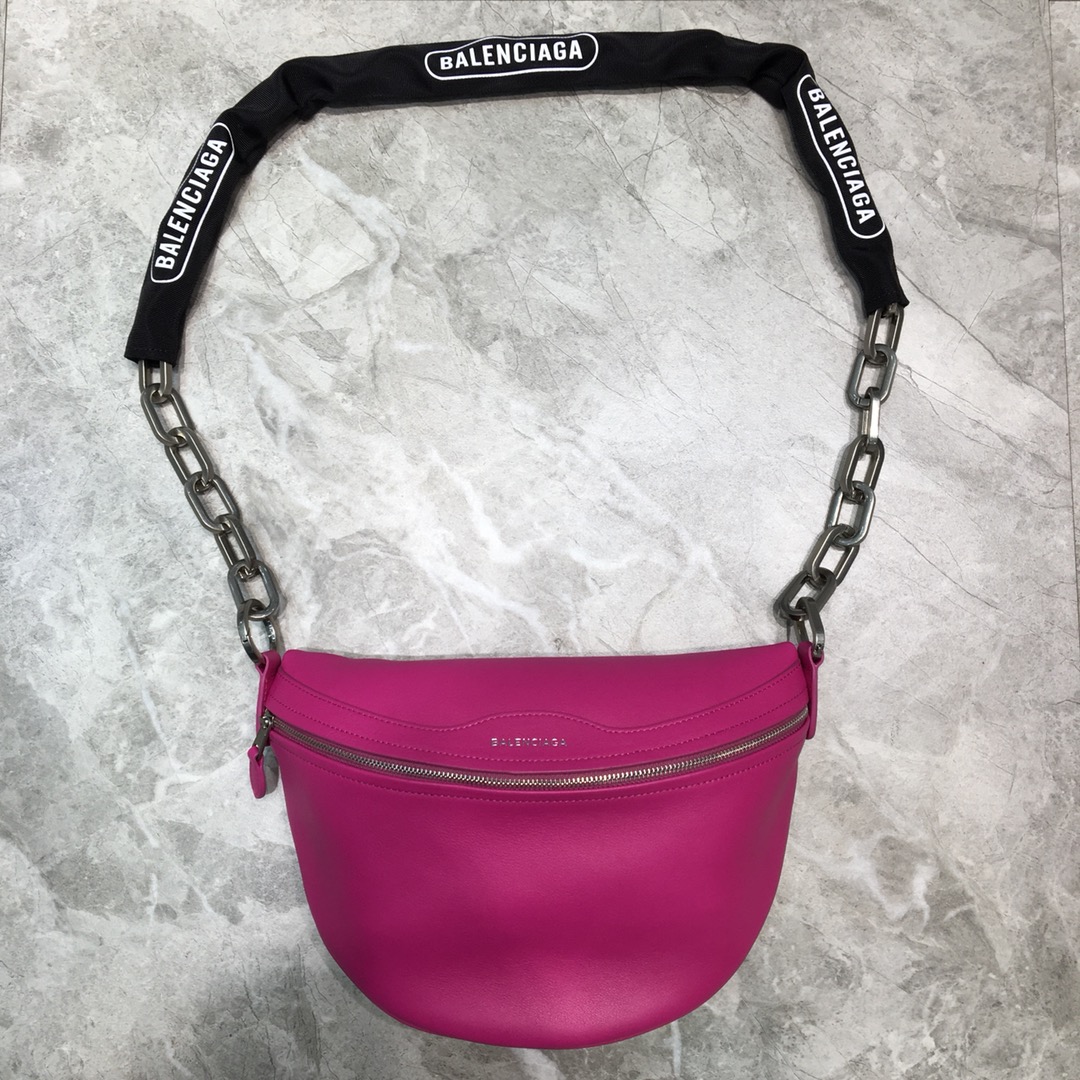 Balenciaga Souvenir XXS Belt Bag In Dark Pink, For Women, Women’s Bags 11.8in/30cm
