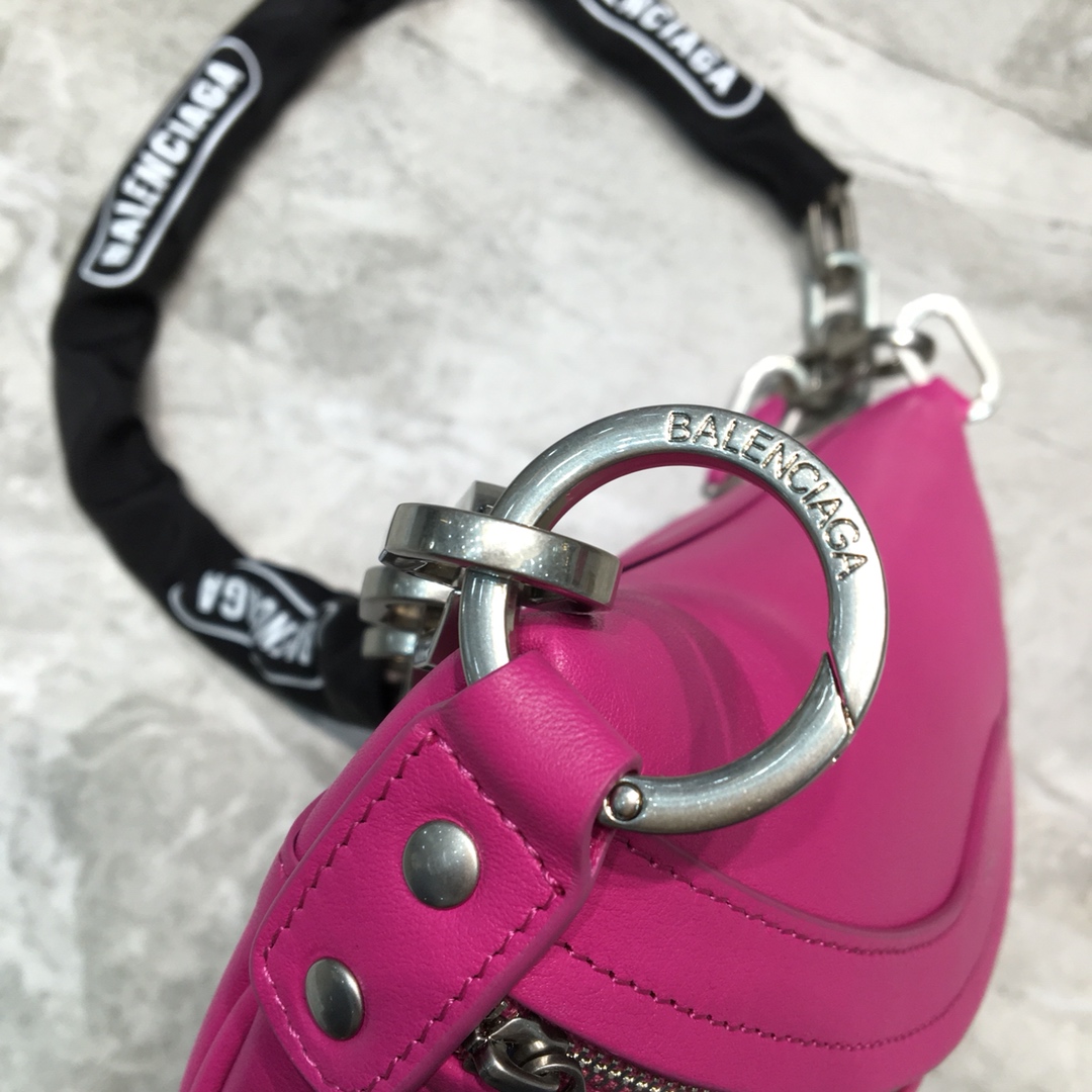 Balenciaga Souvenir XXS Belt Bag In Dark Pink, For Women, Women’s Bags 11.8in/30cm