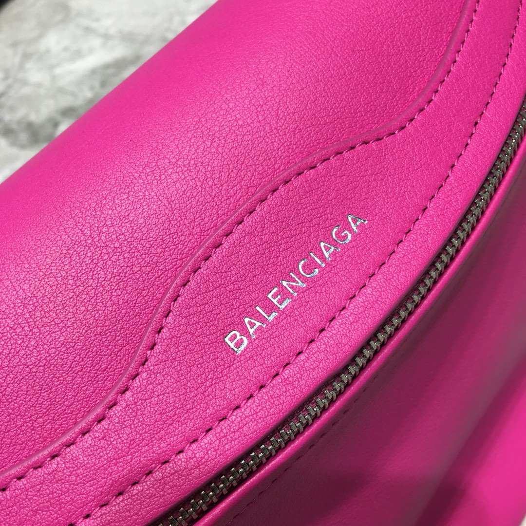 Balenciaga Souvenir XXS Belt Bag In Dark Pink, For Women, Women’s Bags 11.8in/30cm