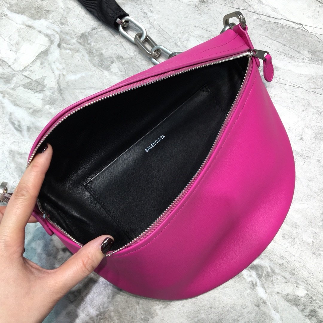 Balenciaga Souvenir XXS Belt Bag In Dark Pink, For Women, Women’s Bags 11.8in/30cm