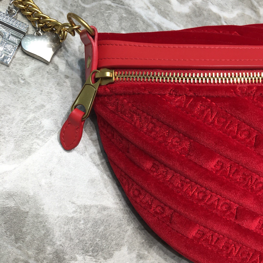 Balenciaga Souvenir XXS Belt Bag In Red, For Women, Women’s Bags 11.8in/30cm