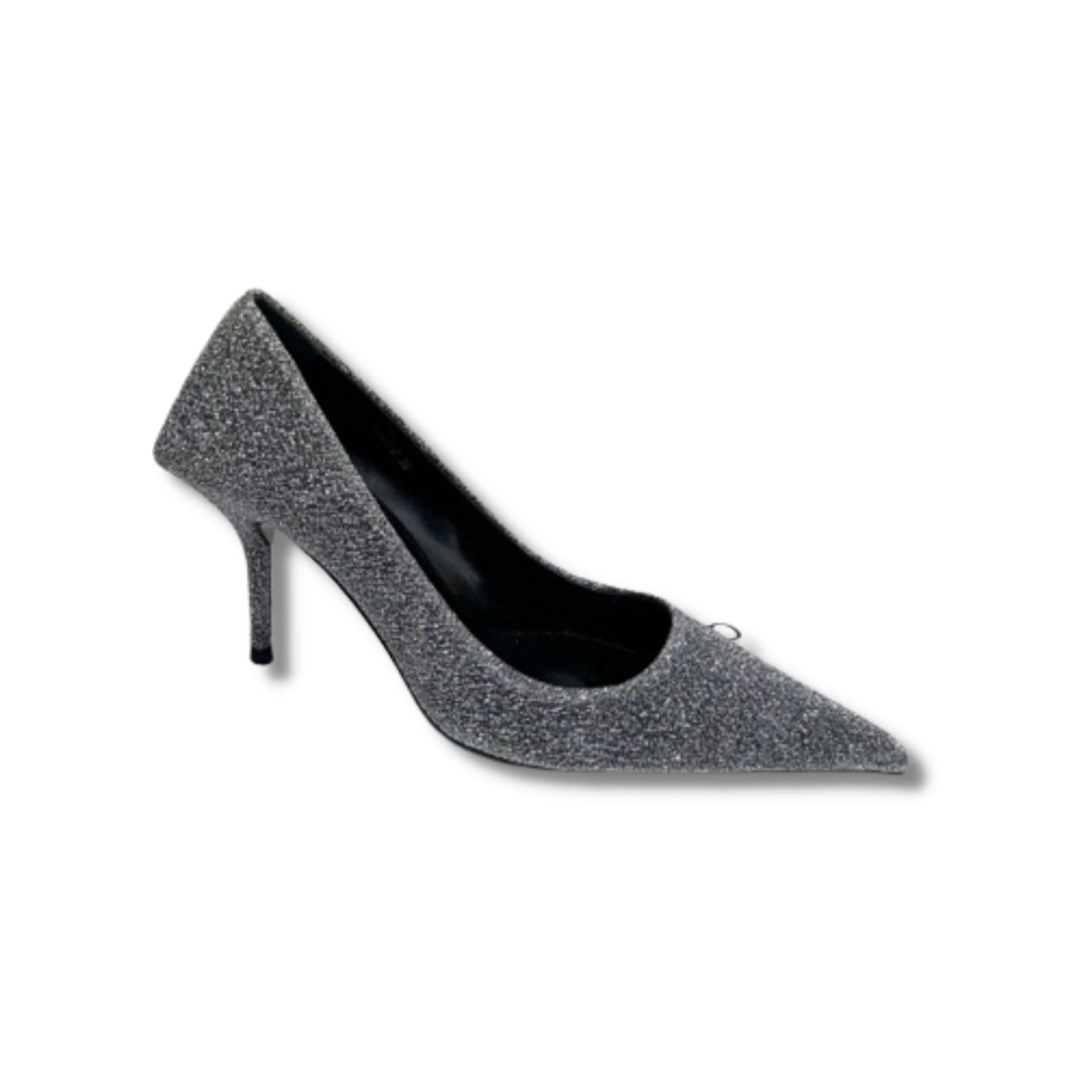 Balenciaga Square Knife 80mm Pump Silver For Women